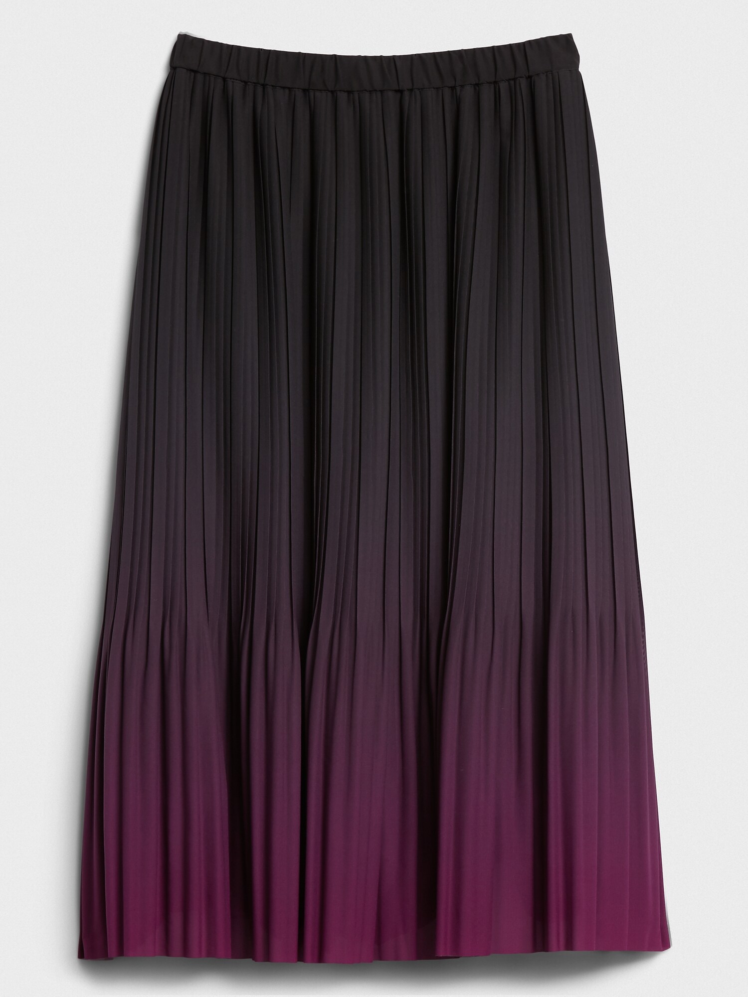 Dip Dyed Pleated Midi Skirt