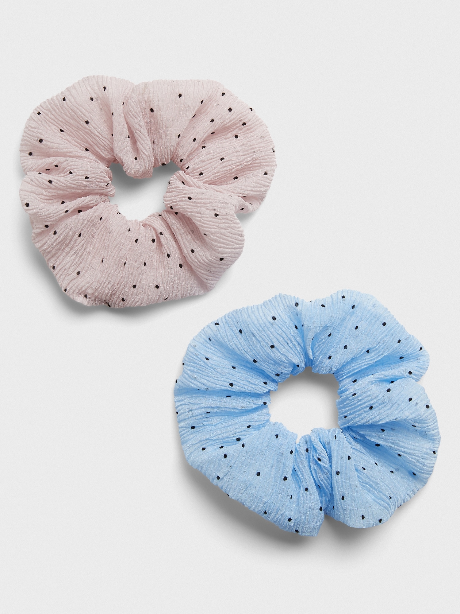 Large Crinkle Dot Scrunchies (2 Pack)