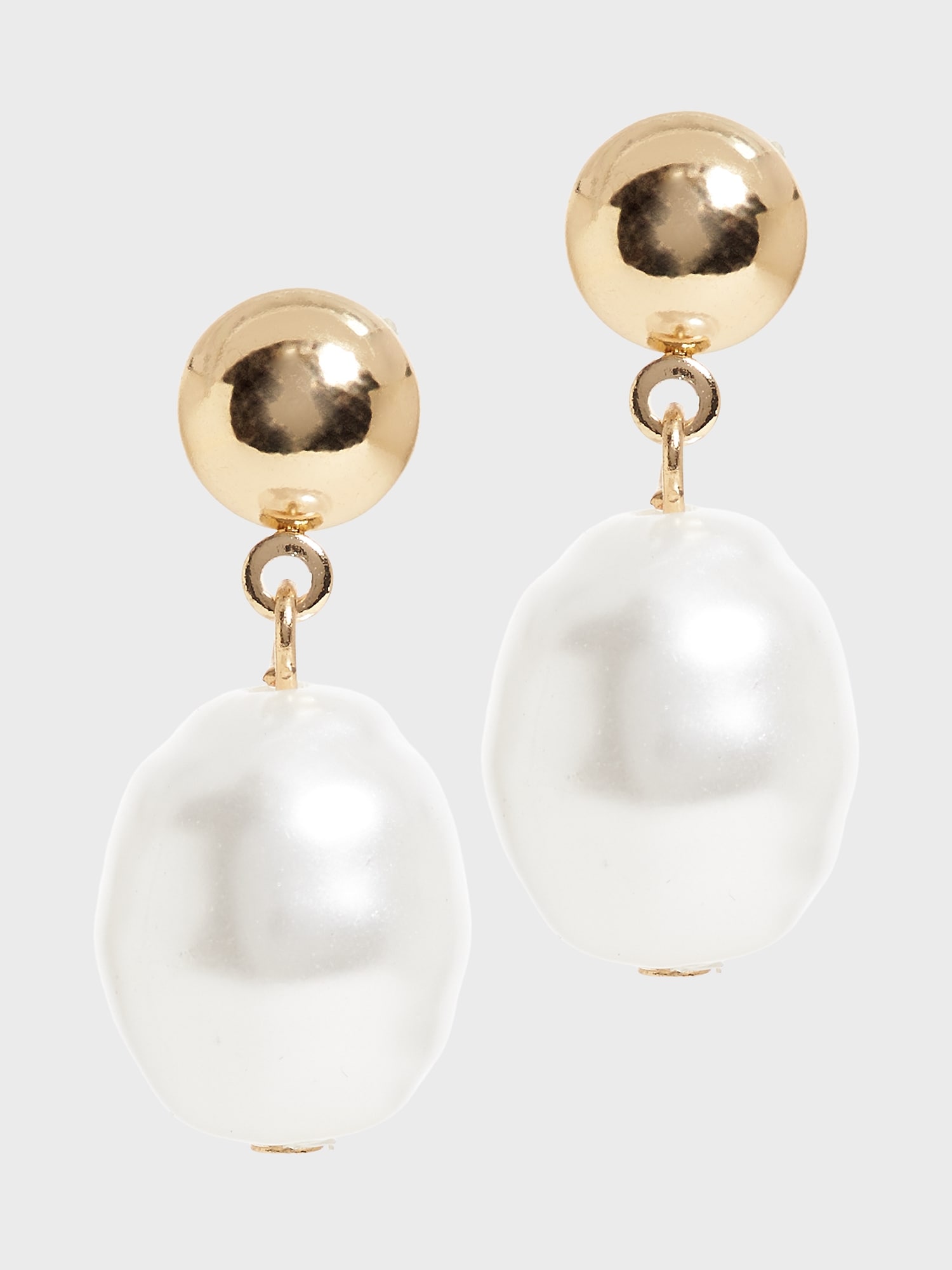 Boroque Pearl Post Earrings 