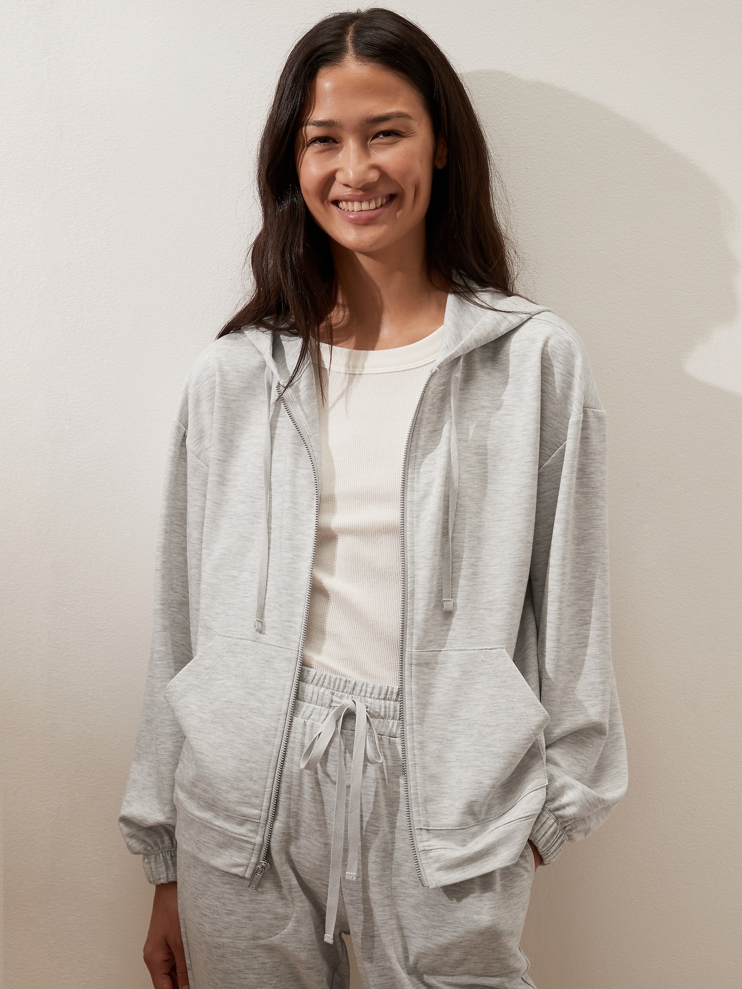 Baby French Terry Full Zip Hoodie Sweatshirt Banana Republic Factory