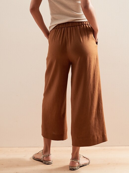Tassel Drawstring WideLeg PullOn Pant Banana Republic Factory
