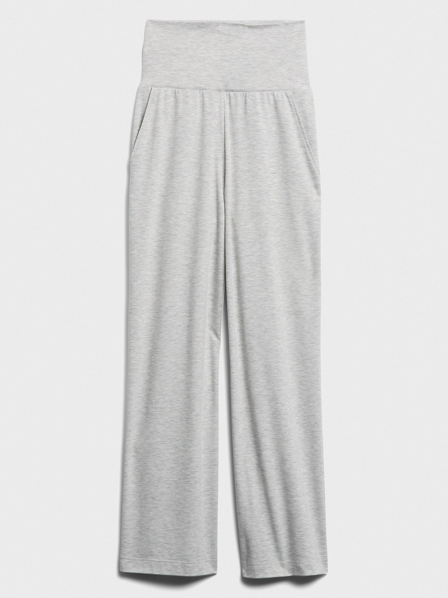Baby Terry Fold-Over Straight Pant
