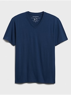 banana republic premium wash tee v neck