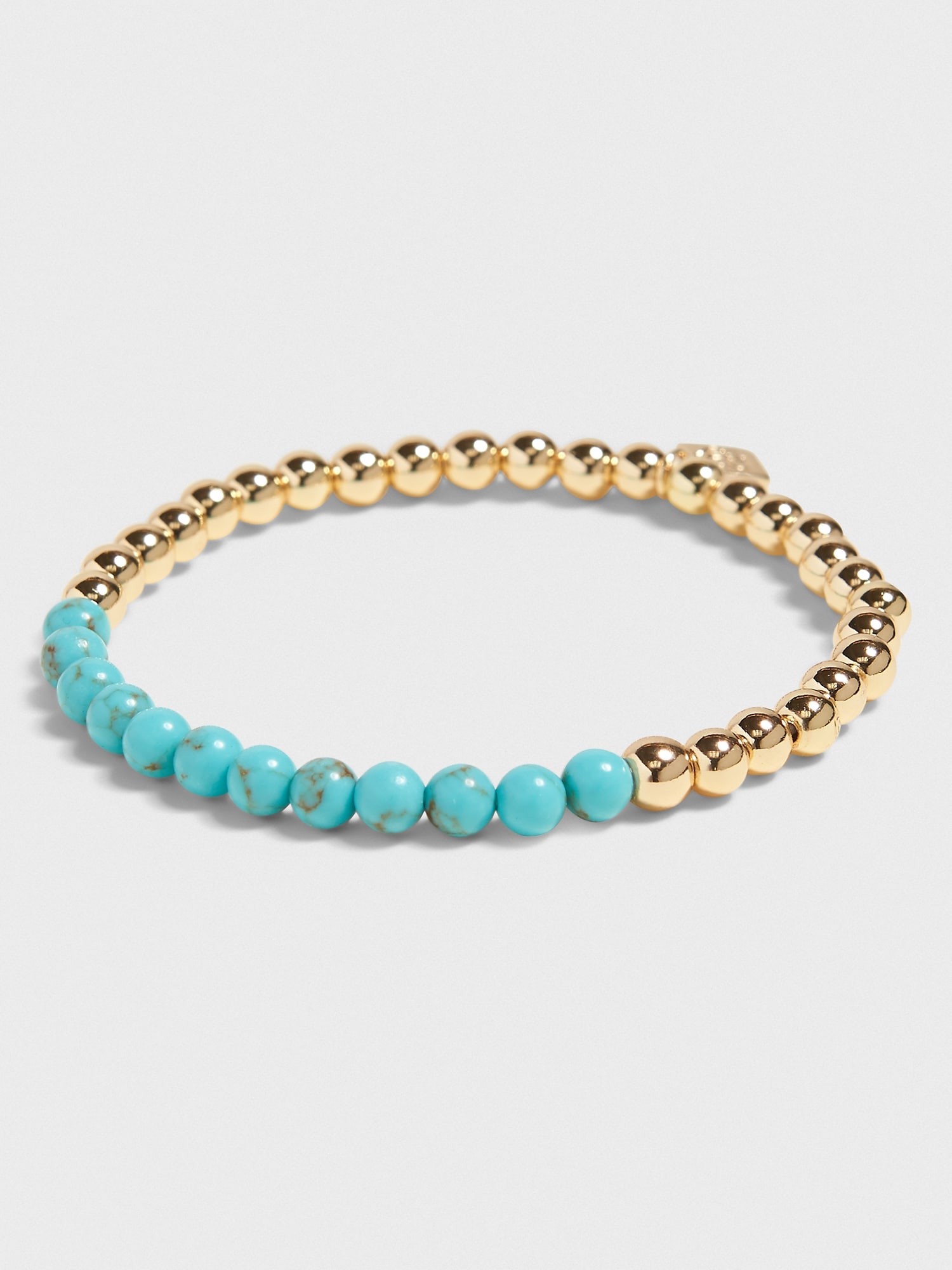 Two Tone Beaded Elastic Bracelet Banana Republic Factory
