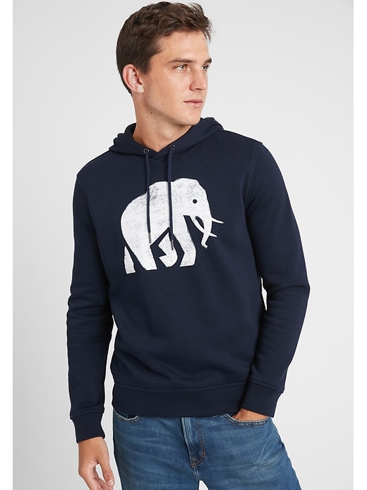 Elephant Logo Hoodie | Banana Republic Factory