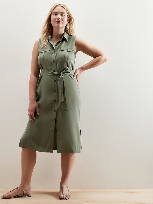 Image number 4 showing, Trench Shirtdress