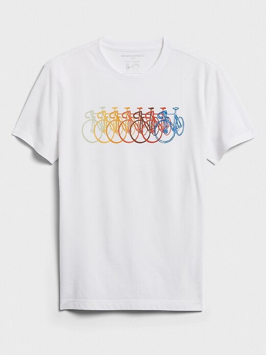 Multicolor Bikes Graphic T-Shirt