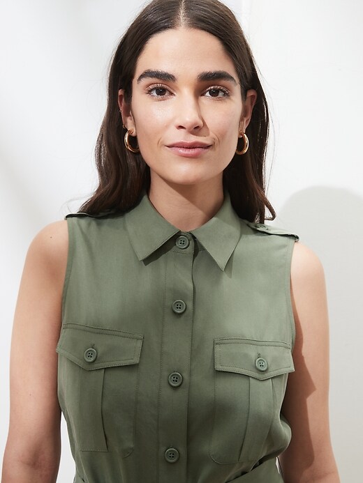 Image number 3 showing, Trench Shirtdress