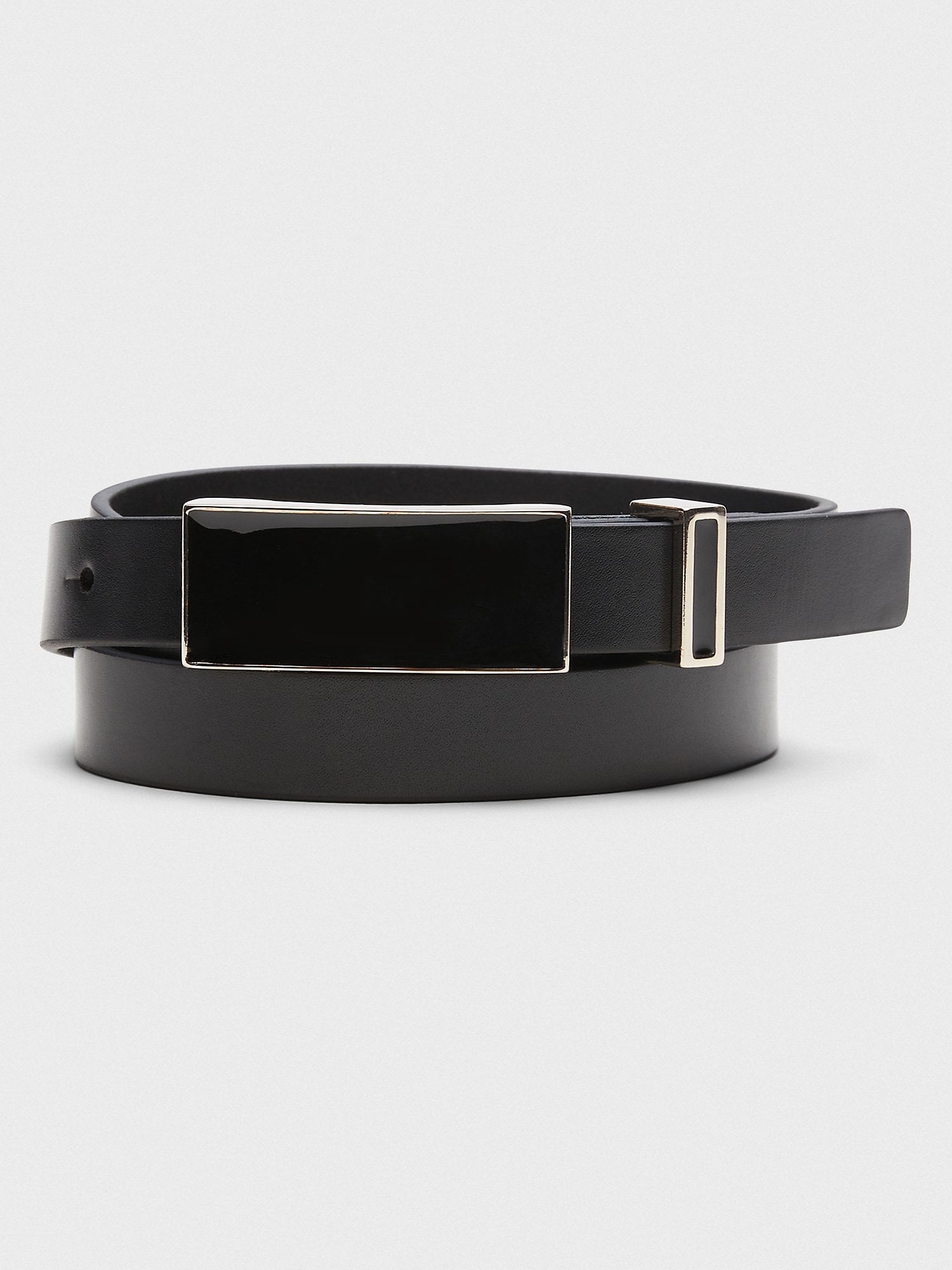 Skinny Enamel Buckle Belt | Banana Republic Factory