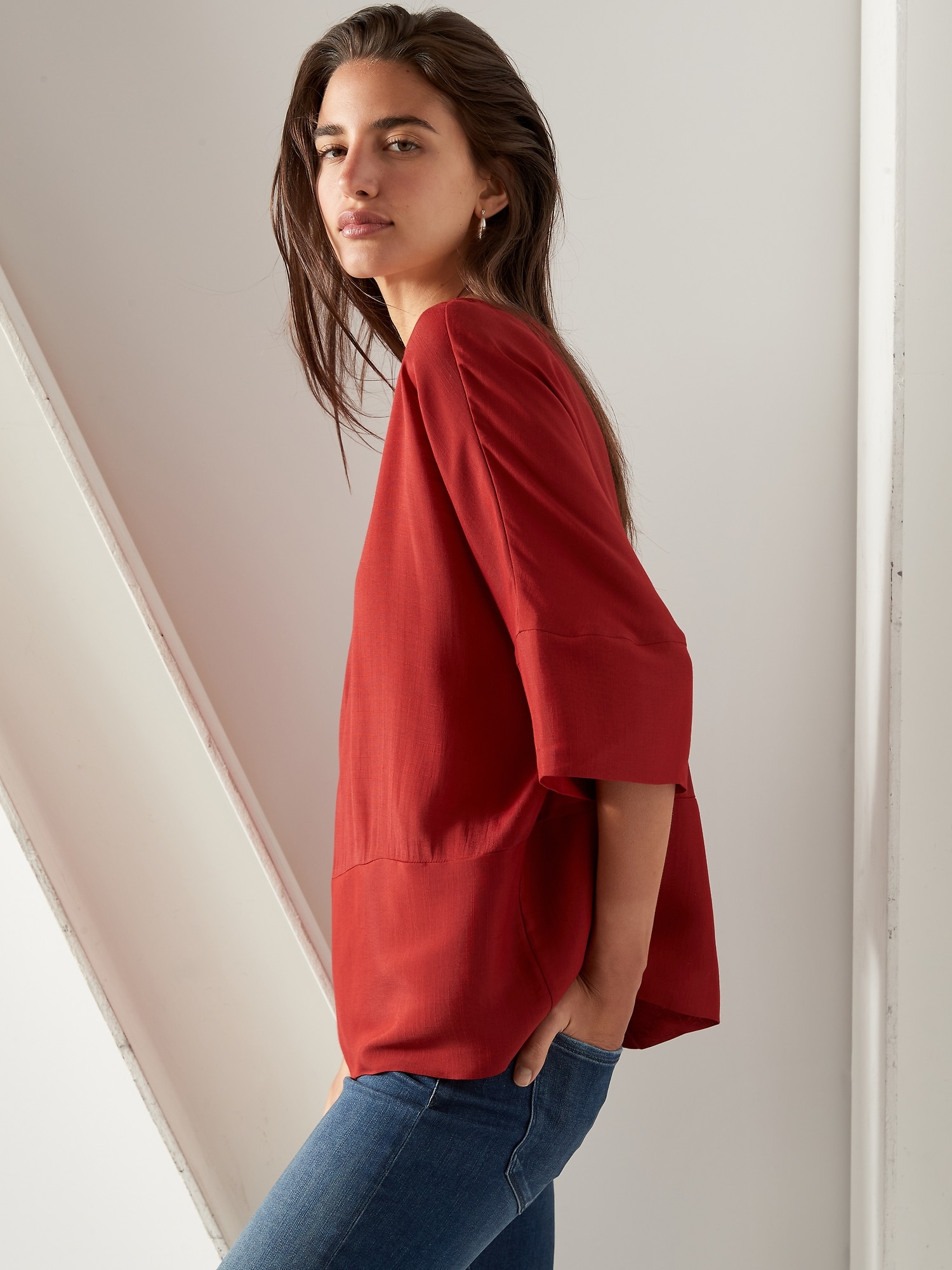 Dolman-Sleeve Top