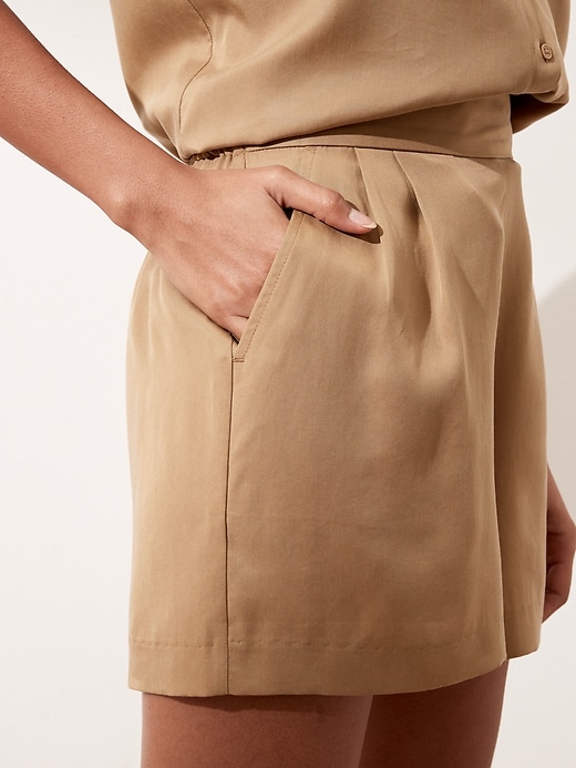 Image number 3 showing, Tencel Pull-On Short - 4 inch inseam