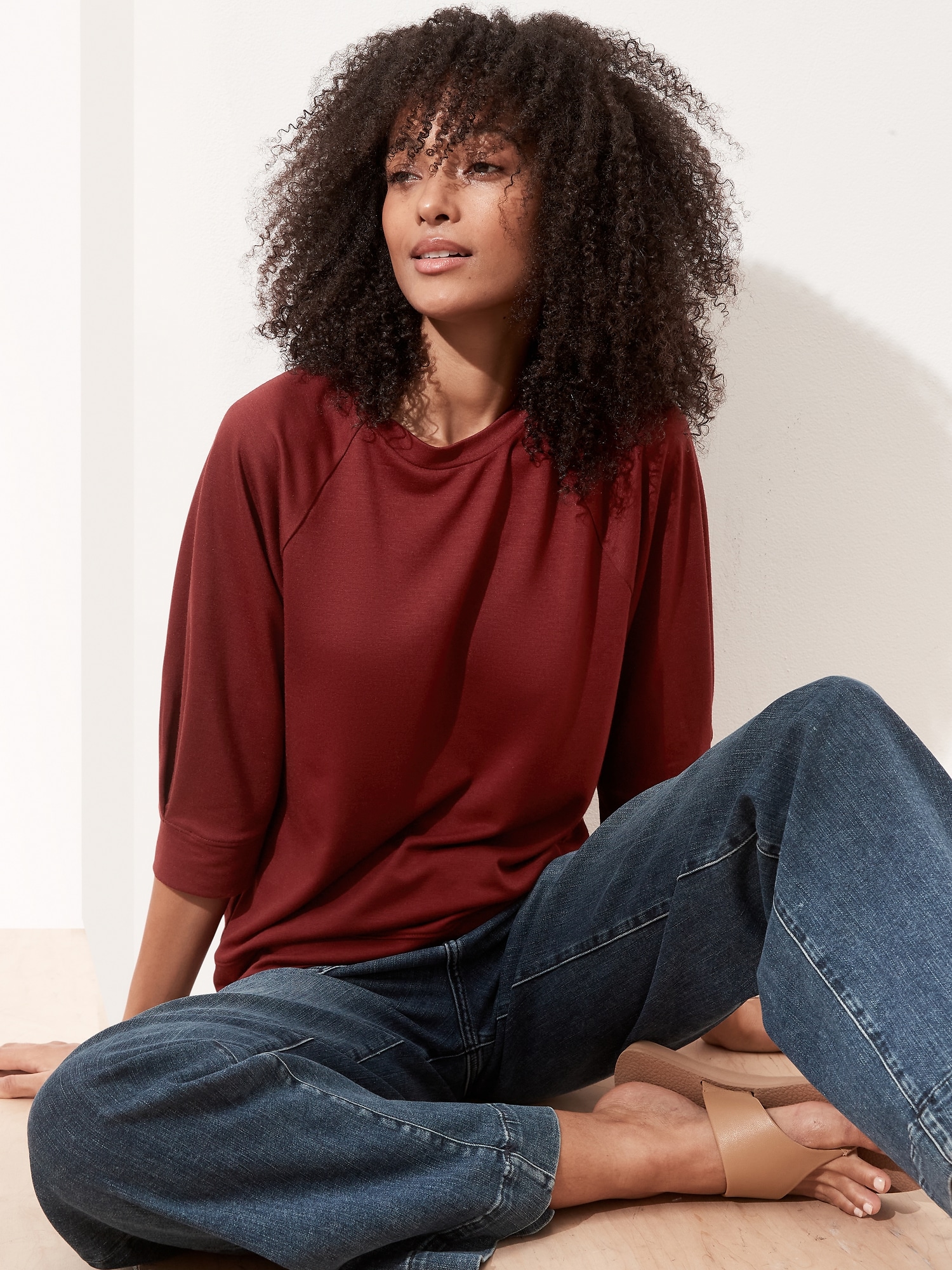 French Terry Sweatshirt Banana Republic Factory