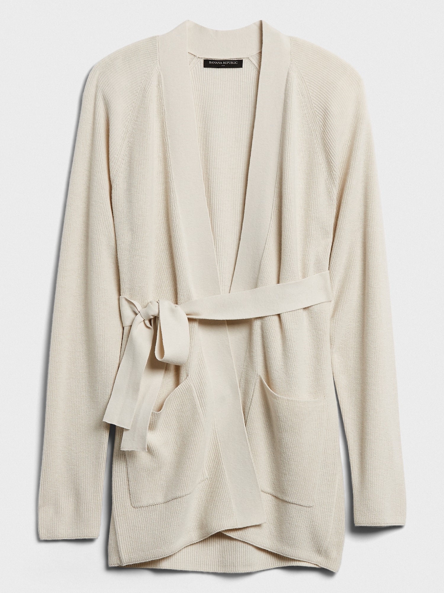 Belted Ribbed Cardigan