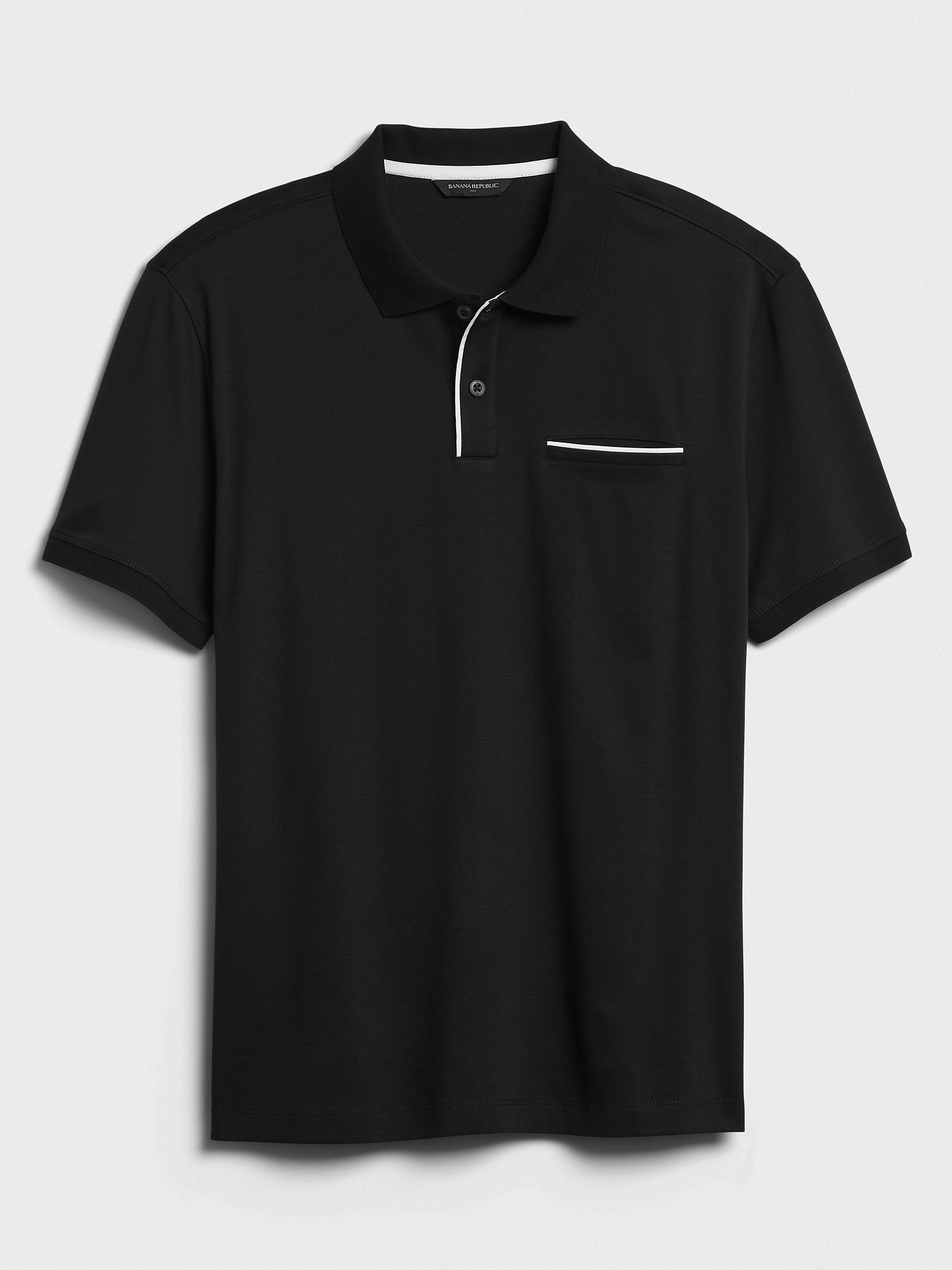 Luxe Touch Performance Piping Golf Polo