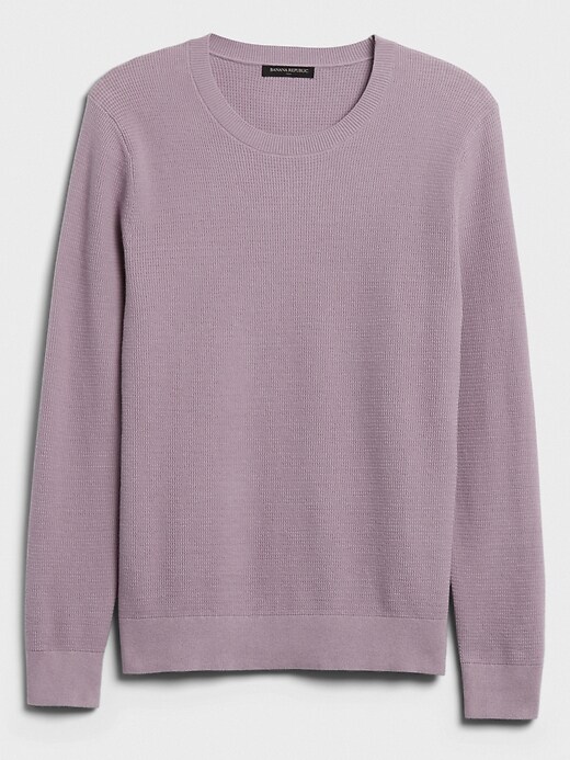 Textured Cotton Crew-Neck Sweater | Banana Republic Factory