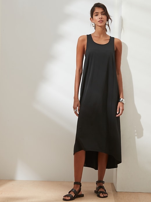 banana republic high low dress