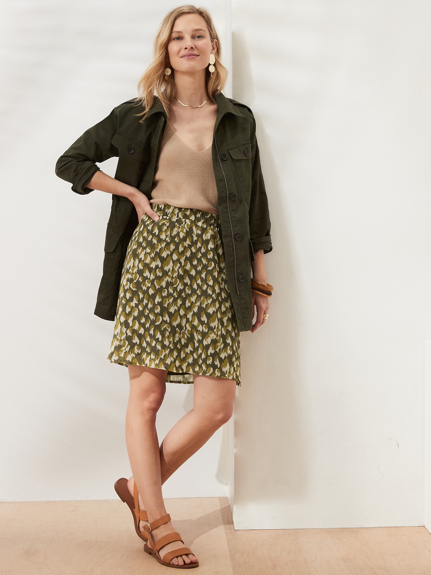 Flippy Fit-and-Flare Skirt