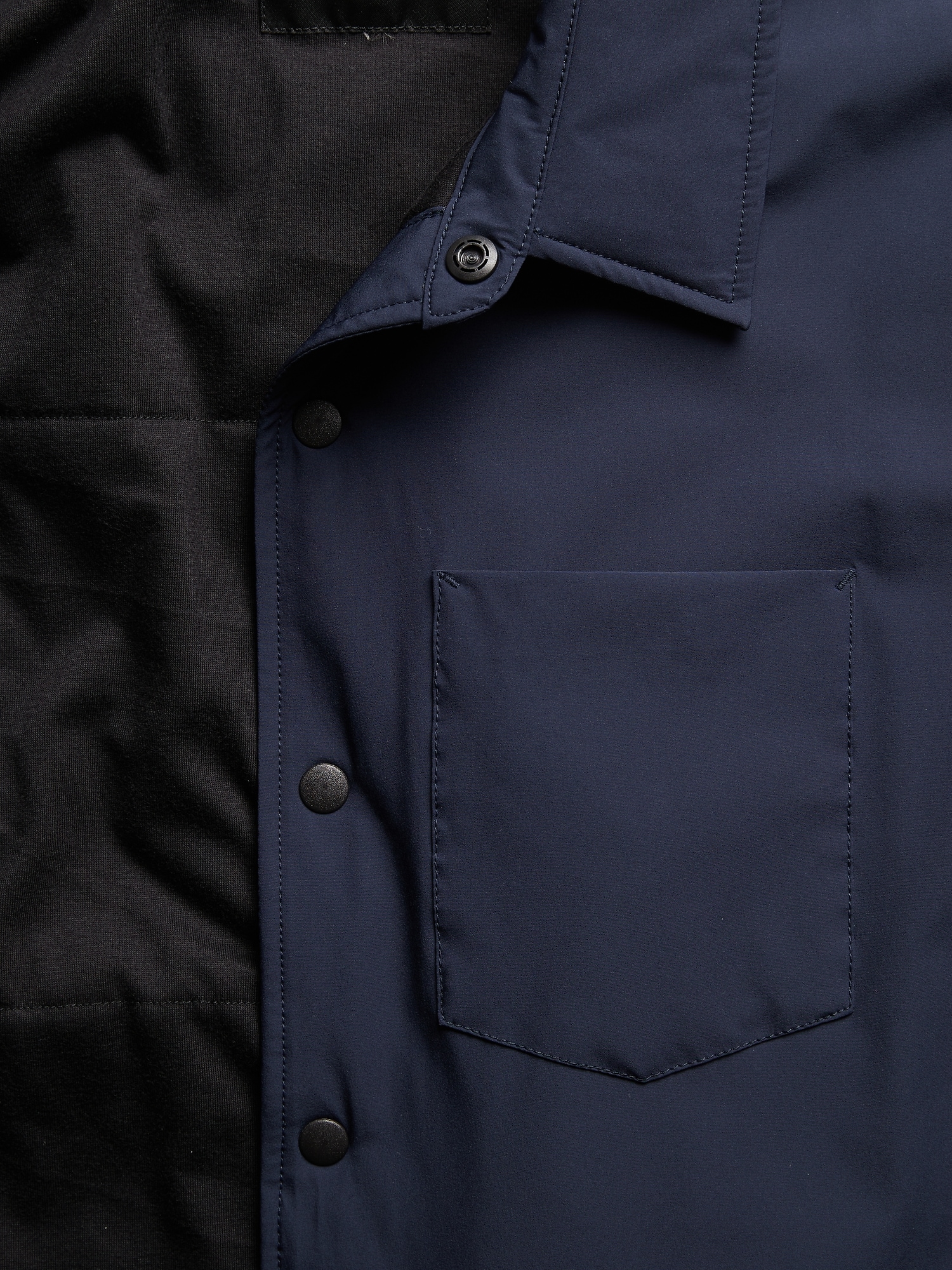 Water-Resistant Tech Motion Shirt Jacket