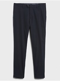 Ankle-Length Grayson Navy Check Pant