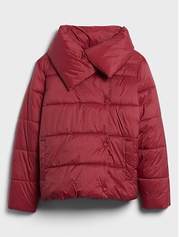 Funnel-Neck Puffer Coat | Banana 