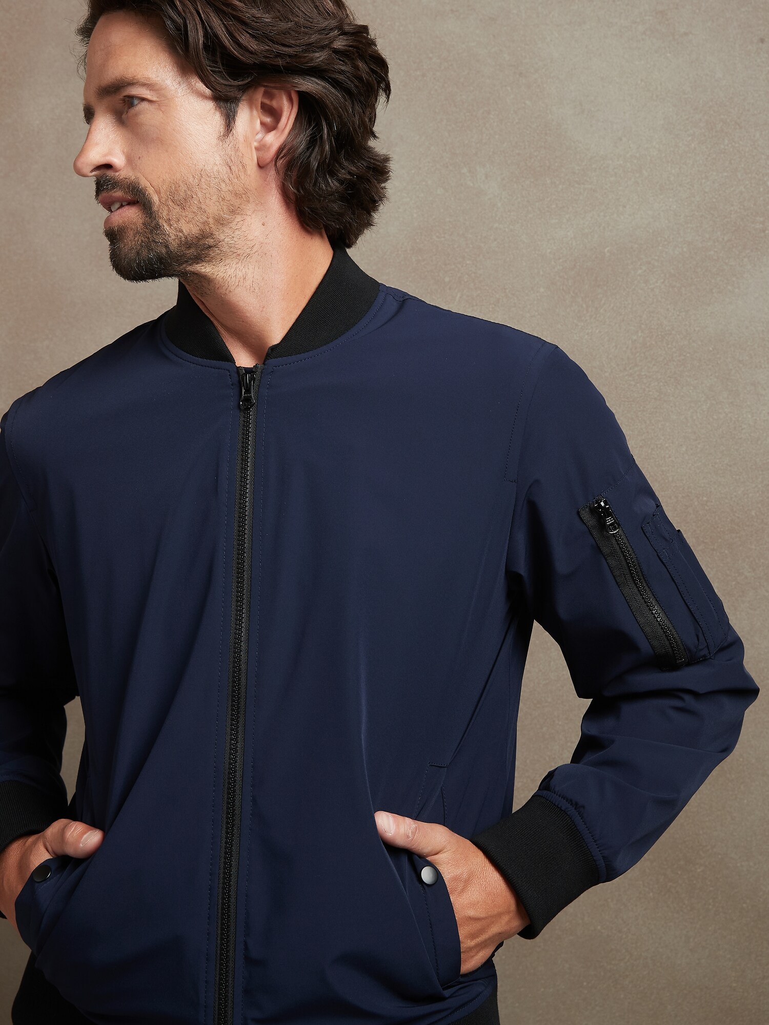 Tech Motion Bomber | Banana Republic Factory