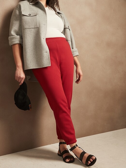 banana republic factory fleece jogger