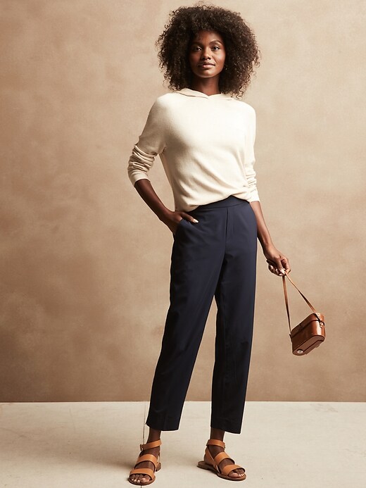 High-Rise AirStretch Hayden Easy Pant | Banana Republic Factory