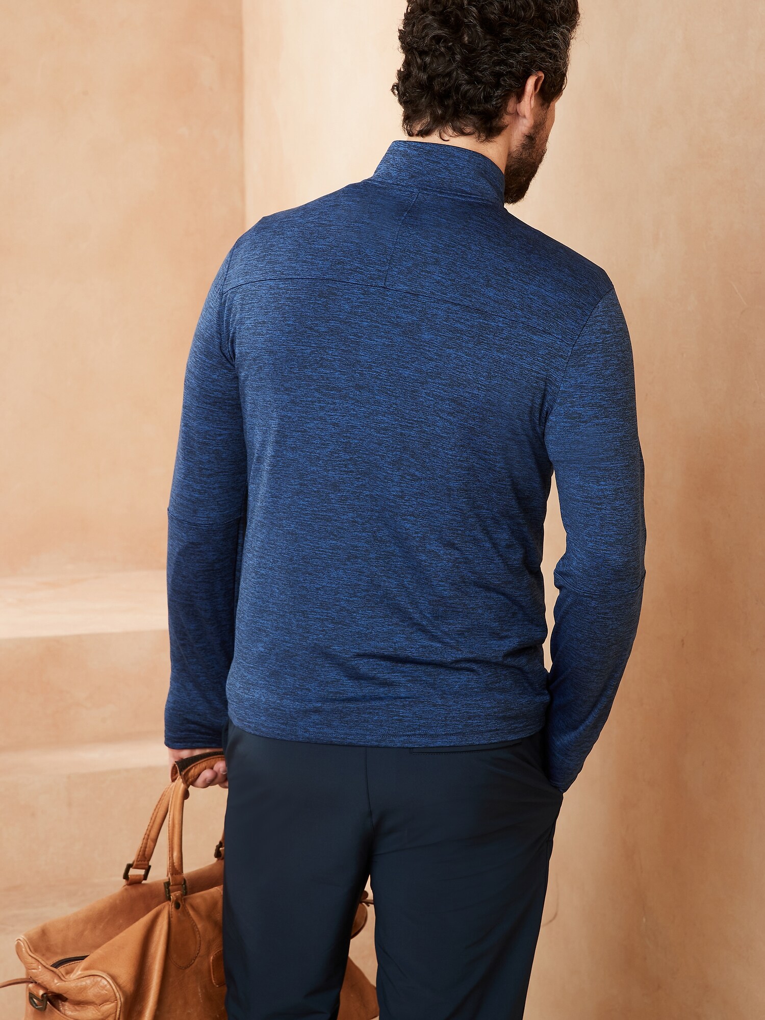 Performance Stretch HalfZip Banana Republic Factory