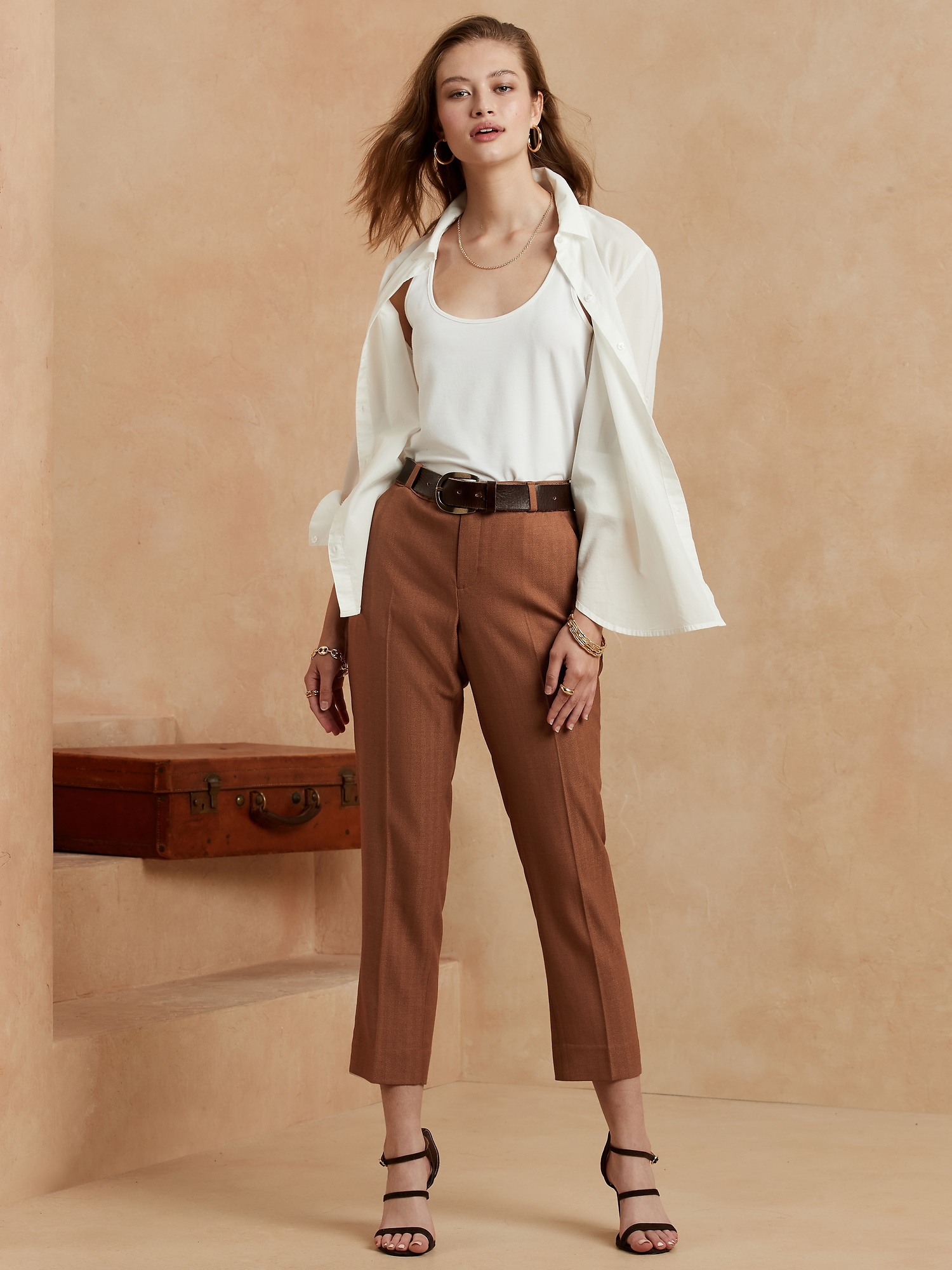 Avery Tailored Ankle Pant Banana Republic Factory