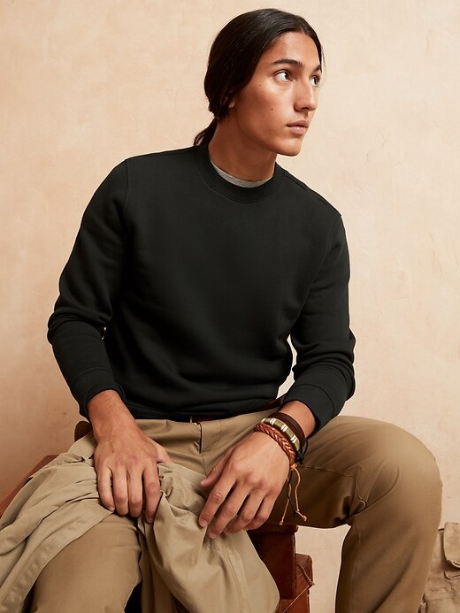 Fleece CrewNeck Sweatshirt Banana Republic Factory