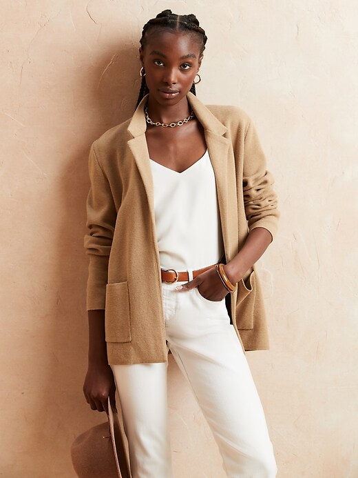 Petite Sweater Blazer Banana Republic Factory