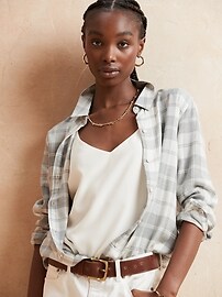 Boyfriend Flannel Shirt | Banana 