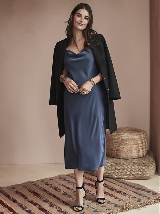 Satin Slip Dress Banana Republic Factory