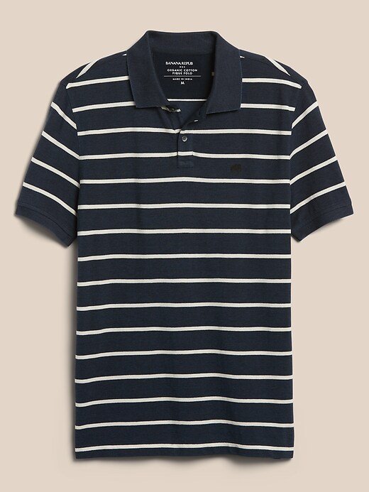 Organic Cotton Striped Pique Polo | Banana Republic Factory