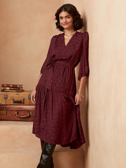 Image number 4 showing, Jacquard Midi Dress