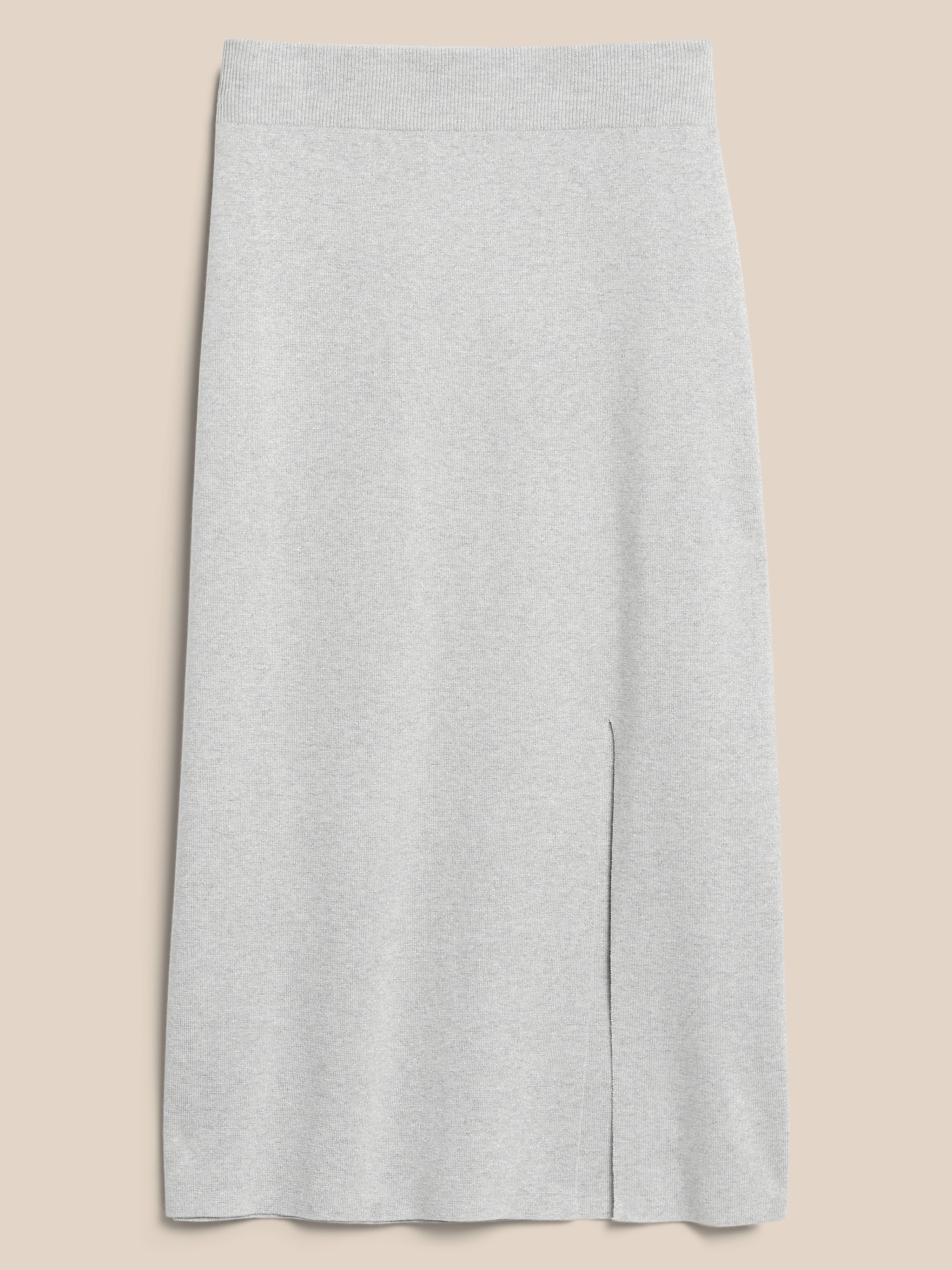 Lurex Ribbed Sweater Skirt | Banana Republic Factory