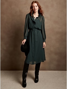 banana republic factory shirt dress