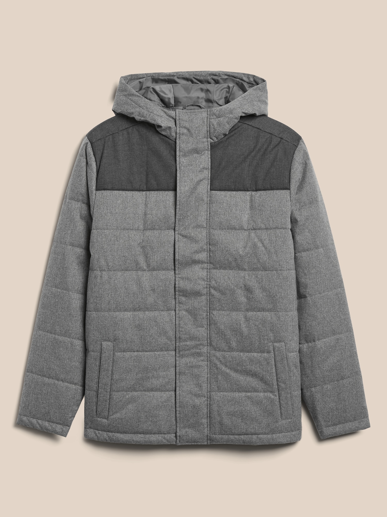 Water-Resistant Hooded Puffer Jacket | Banana Republic Factory