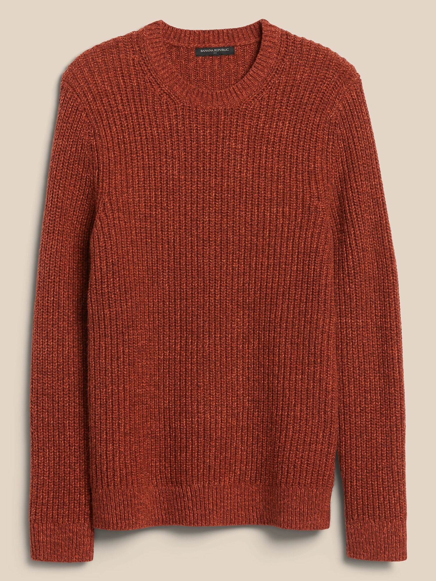 Marled Crew Neck Pullover Sweater Banana Republic Factory