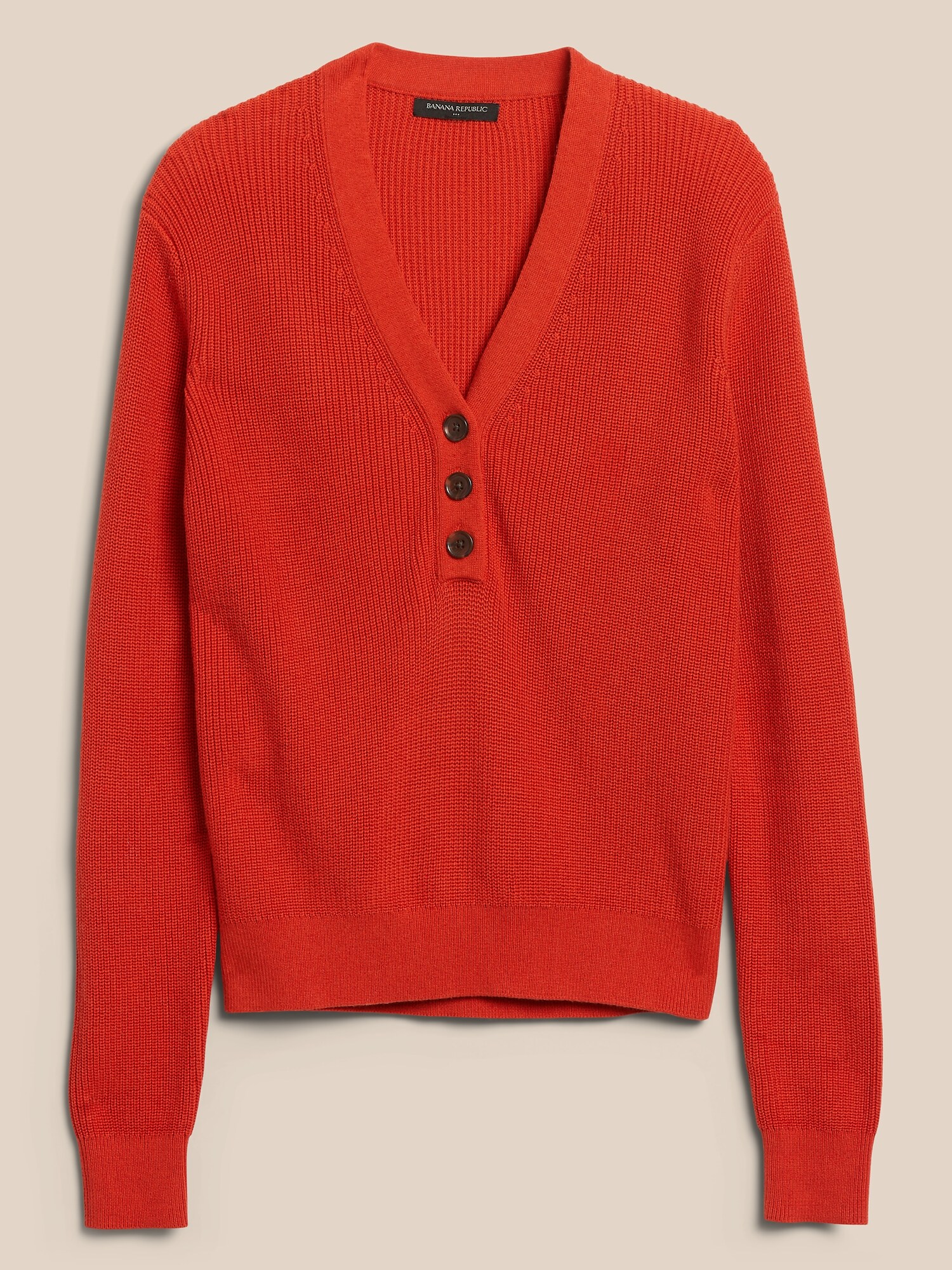 Henley Pullover Sweater