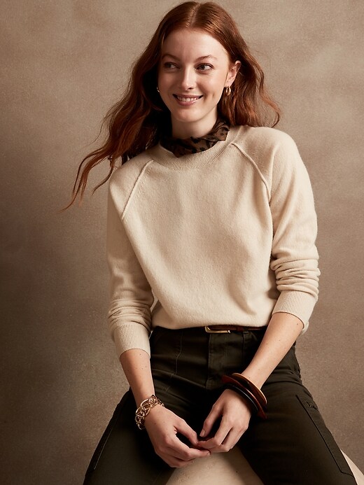 Cashmere Raglan Sweater | Banana Republic Factory