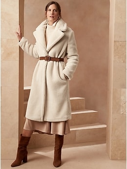 Banana republic teddy on sale coat