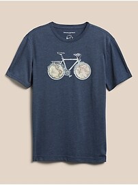 Bike Maps Graphic T-Shirt
