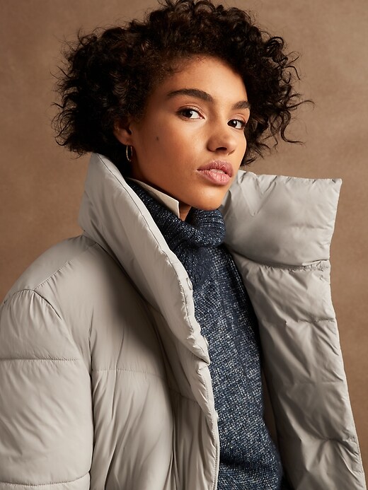 BANANA REPUBLIC フード付きモッズコート XL グレー LUGG NAGG（ラグナグ） モッズコート コート 「M~XL対応」フーデッド