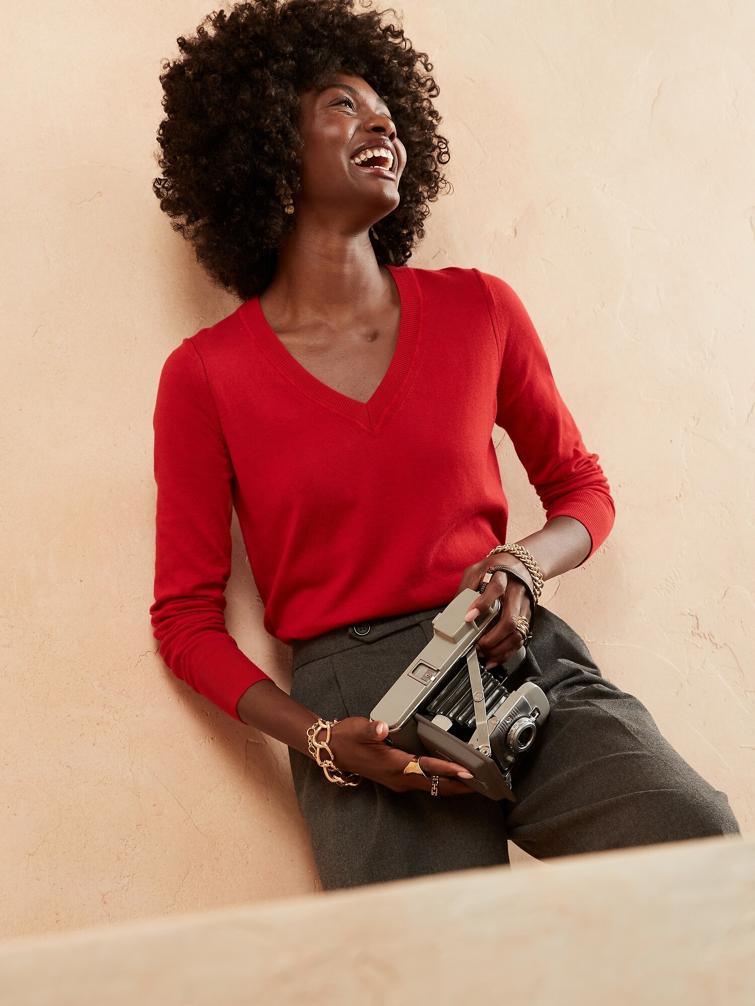 Forever VNeck Sweater Banana Republic Factory