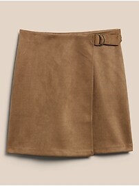 Vegan Suede Mini Skirt