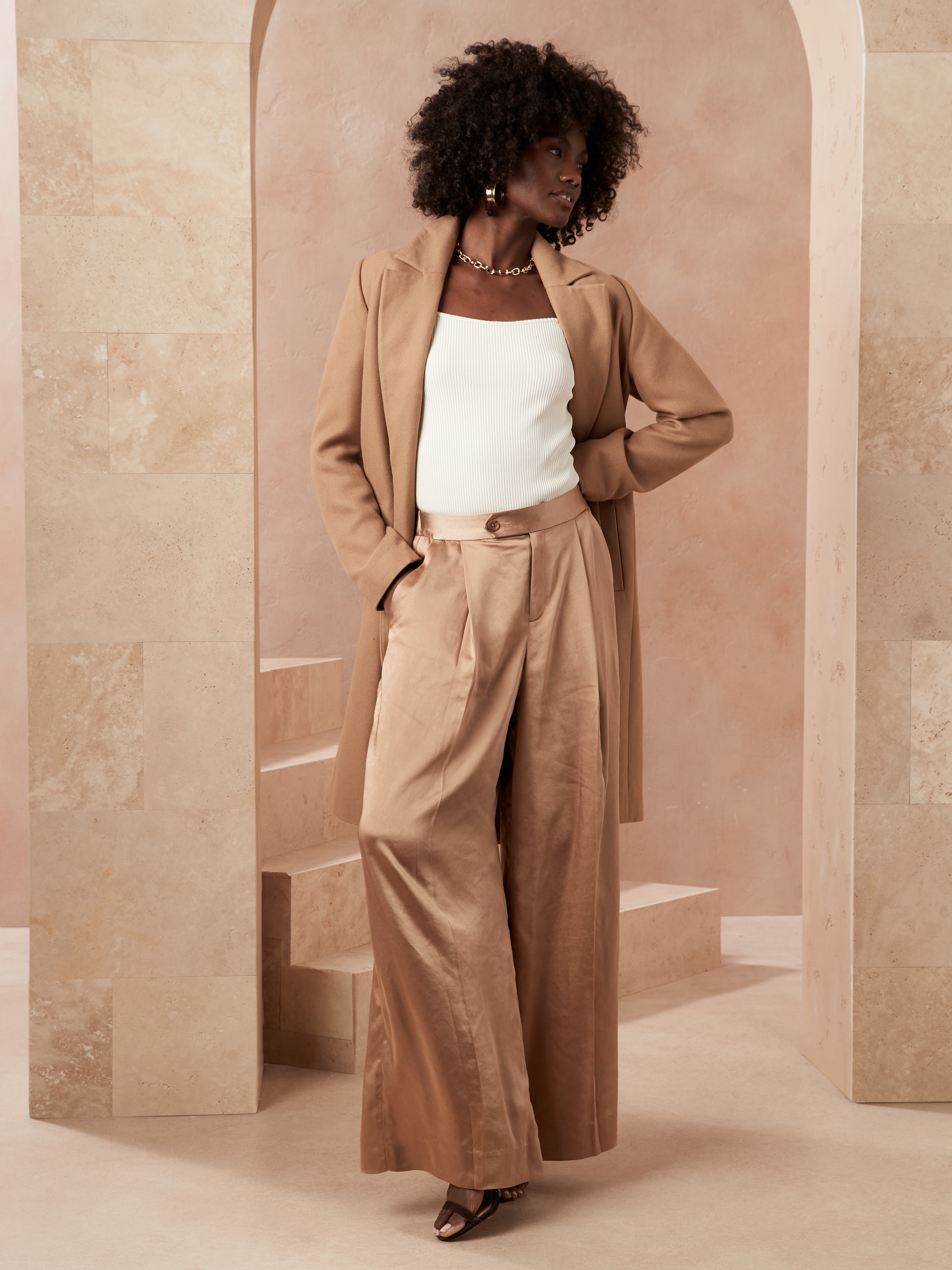 トップス HARGUEDRYCOTTONPLANESWEATFOODIE PANTS Otto Pant - White | The Line by K