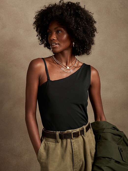 one shoulder cami top
