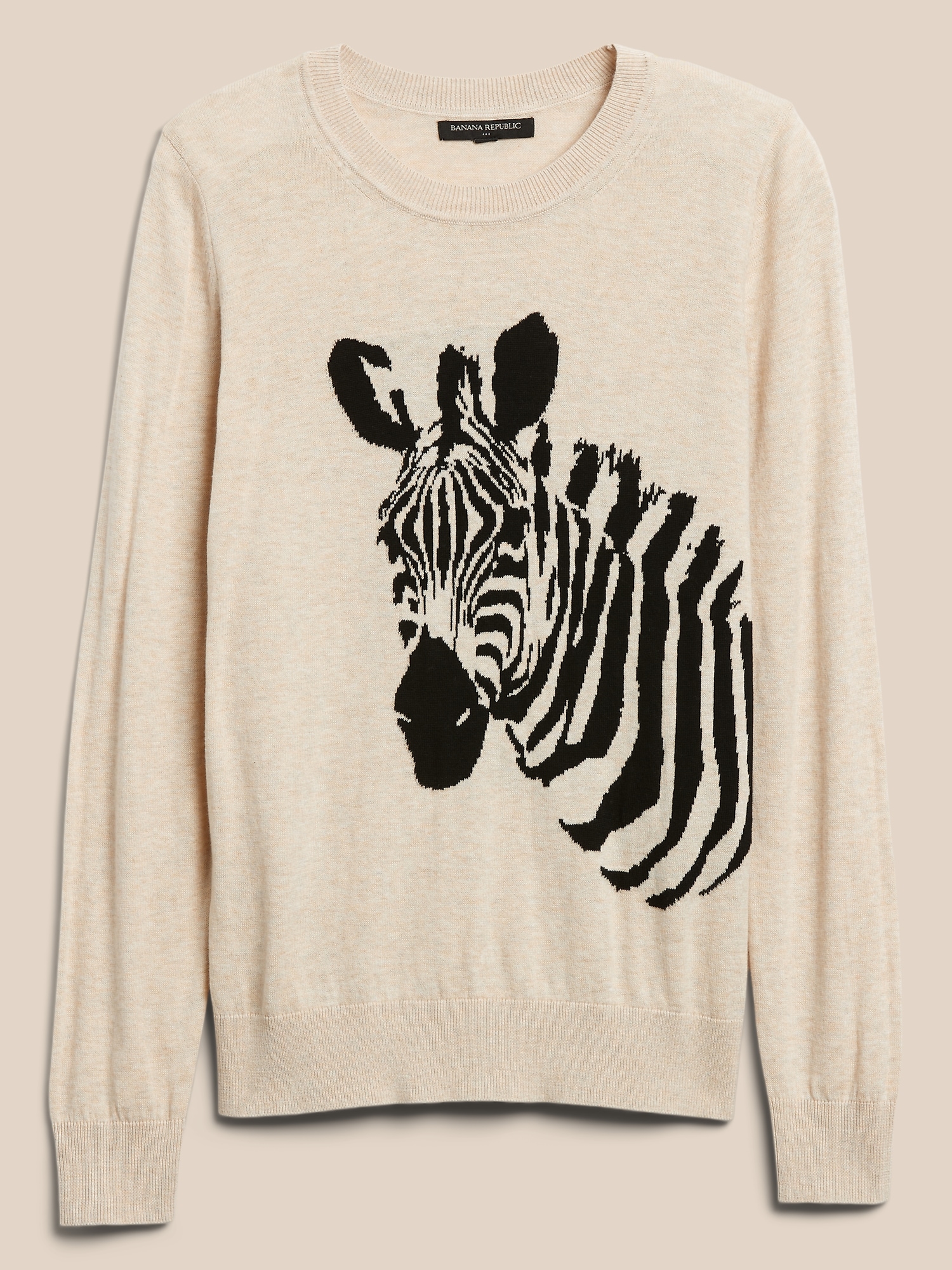 Petite Zebra Print Sweater