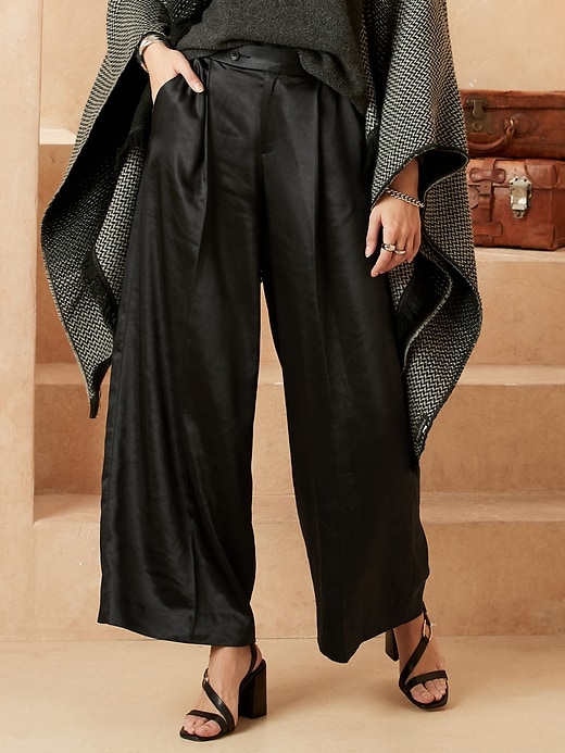 Image number 1 showing, High-Rise Wide-Leg Pant